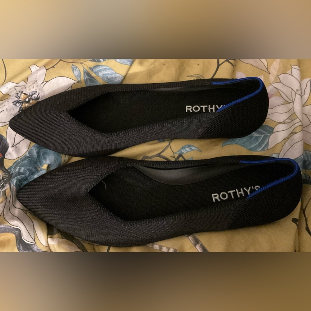 Rothy's black points, brand new, size 9! PRICE DROP